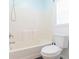 Clean bathroom with toilet and bathtub at 2804 Holloway Rd, Plant City, FL 33567