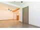 Spacious basement with ceiling fan and tile floor at 2804 Holloway Rd, Plant City, FL 33567