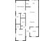Floor plan displaying a 2-bedroom, 2-bath home with an open living and dining area at 2465 Northside Dr # 701, Clearwater, FL 33761