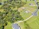 Aerial view of house, barn, and surrounding land at 8703 Alafia Hills Dr, Plant City, FL 33567