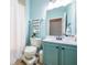 Light teal bathroom with shower/tub combo at 20270 Merry Oak Ave, Tampa, FL 33647