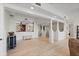 Spacious living area boasts bright lighting and pillars offering a contemporary design at 43 Bayview S Ct # A, St Petersburg, FL 33711