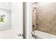 Small bathroom with tub/shower combo at 23176 Pachino Way, Lutz, FL 33549