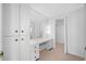 Bright bathroom with vanity, sink, and shower at 1 Beach Se Dr # 1208, St Petersburg, FL 33701