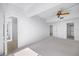 Bright bedroom with ceiling fan and access to closets at 1 Beach Se Dr # 1208, St Petersburg, FL 33701