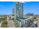 Aerial view of a modern high-rise building in a city at 1 Beach Se Dr # 1208, St Petersburg, FL 33701