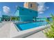 Inviting rooftop pool area with grilling station at 1 Beach Se Dr # 1208, St Petersburg, FL 33701