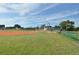 Baseball field with benches and American Flag at 2451 E Del Webb Blvd, Sun City Center, FL 33573