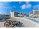 Relaxing rooftop deck with lounge chairs and city views at 912 Channelside Dr # 2607, Tampa, FL 33602