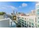 Balcony with glass railings and city views at 912 Channelside Dr # 2607, Tampa, FL 33602