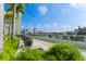 Outdoor grilling area with patio furniture at 912 Channelside Dr # 2607, Tampa, FL 33602