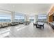 Relaxing community room with seating, game tables, and city views at 912 Channelside Dr # 2607, Tampa, FL 33602