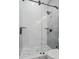 Large walk-in shower with marble tile and glass enclosure at 2316 S 46Th St, Tampa, FL 33619