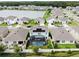 Aerial view of the house, showcasing its location in a quiet neighborhood at 2616 Garden Plum Pl, Odessa, FL 33556