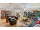 Open kitchen with island and living area views at 5104 S 66Th St, Tampa, FL 33619