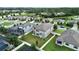 Aerial view of house and backyard at 19065 Malinche Loop, Spring Hill, FL 34610