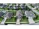 Aerial view showcasing the home's curb appeal and neighborhood at 19065 Malinche Loop, Spring Hill, FL 34610