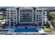 Modern building with pool and marina views at 920 N Osceola Ave # 703, Clearwater, FL 33755