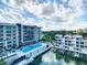 Stunning view of the marina and neighboring buildings at 920 N Osceola Ave # 703, Clearwater, FL 33755