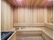 Relaxing cedar wood sauna with ample seating at 920 N Osceola Ave # 703, Clearwater, FL 33755