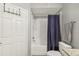 Clean bathroom with a shower/tub combo and granite vanity at 13113 Sanctuary Cove Dr # 104, Temple Terrace, FL 33637