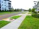 Residential street view with sidewalks and modern homes at 10438 Shady Preserve Dr, Riverview, FL 33578