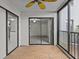 Spacious sunroom with sliding glass doors and a view at 300 S Florida Ave # 500C, Tarpon Springs, FL 34689