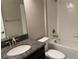 Bathroom with granite countertop and shower/tub combo at 13240 Satin Lily Dr, Riverview, FL 33579