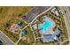 Community pool and playground viewed from above at 10736 Tippecanoe Pl, Parrish, FL 34219