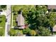 An aerial view showcasing the home and its surroundings at 710 W Braddock St, Tampa, FL 33603