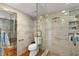 Bathroom features a large shower, toilet and modern fixtures at 5153 Isla Key S Blvd # 412, St Petersburg, FL 33715