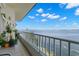 Peaceful balcony offering panoramic water views at 5153 Isla Key S Blvd # 412, St Petersburg, FL 33715