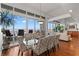 Bright dining room with water views and seating for six at 5153 Isla Key S Blvd # 412, St Petersburg, FL 33715
