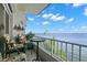 Relaxing balcony with water views and outdoor seating at 5153 Isla Key S Blvd # 412, St Petersburg, FL 33715