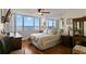 Comfortable bedroom with water views and hardwood floors at 5153 Isla Key S Blvd # 412, St Petersburg, FL 33715