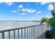 Spacious balcony boasting stunning water views at 5153 Isla Key S Blvd # 412, St Petersburg, FL 33715