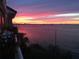 Breathtaking sunset view from balcony overlooking water at 5153 Isla Key S Blvd # 412, St Petersburg, FL 33715