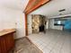 Stone fireplace in the living room at 17025 Dalberg Dr, Spring Hill, FL 34610