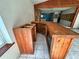 Wooden bar in the dining area at 17025 Dalberg Dr, Spring Hill, FL 34610