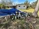 Above ground pool with visible equipment and pipes at 17025 Dalberg Dr, Spring Hill, FL 34610