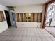 A gutted living room, ready for renovation at 17025 Dalberg Dr, Spring Hill, FL 34610