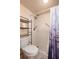 Bathroom with toilet and shower stall at 12300 Vonn Rd # 7101, Largo, FL 33774