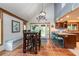 Eat-in kitchen with tiled floor and breakfast bar at 12805 Flint Creek Rd, Thonotosassa, FL 33592