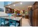Modern kitchen with stainless steel appliances and granite countertops at 12805 Flint Creek Rd, Thonotosassa, FL 33592
