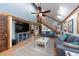 Living area with high ceilings and tiled floors at 12805 Flint Creek Rd, Thonotosassa, FL 33592