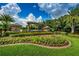 Beautifully landscaped entrance to The Eagles, a golf club and gated community at 16006 Shinnecock Dr, Odessa, FL 33556