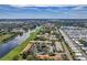 Aerial view showing community features and surrounding landscape at 1308 13Th Se Cir, Largo, FL 33771