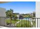 Relaxing view of the pool and grounds from balcony at 50 Coe Rd # 322, Belleair, FL 33756