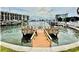 Community dock providing access to the water at 255 Dolphin Pt # 909, Clearwater, FL 33767