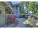 Landscaped walkway leading to the condo's entrance at 5333 Cobblestone Ct, Wesley Chapel, FL 33543